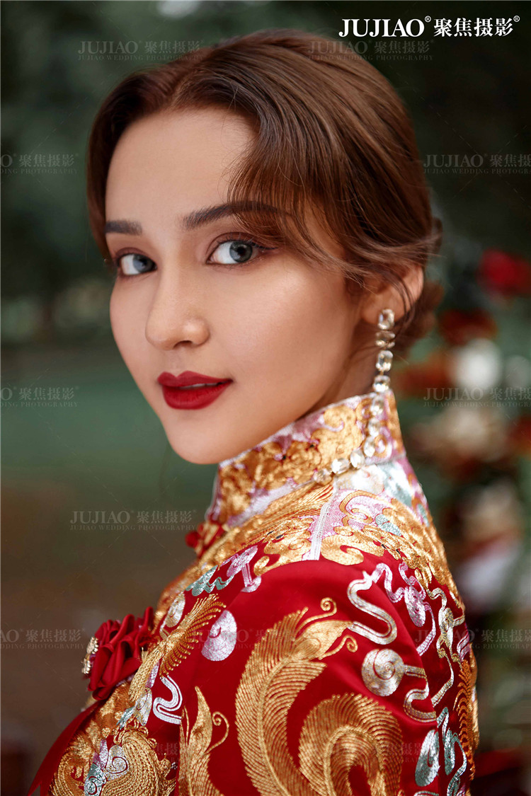 中式外景婚纱照