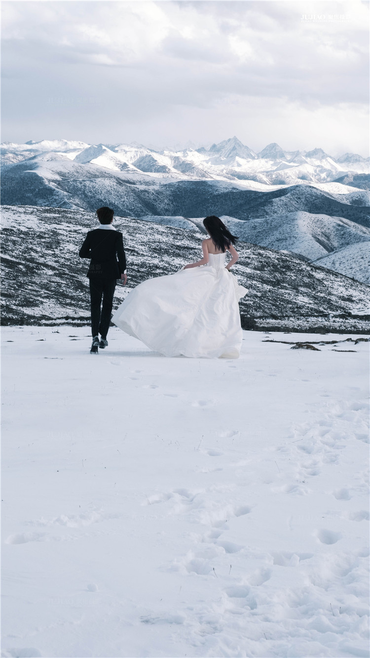 雪景婚纱照
