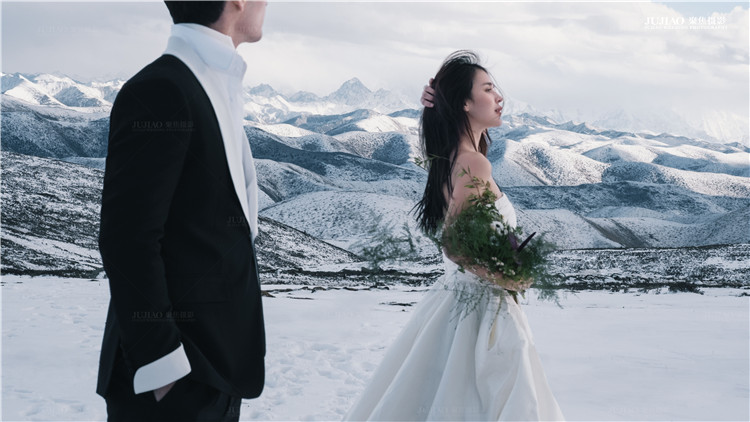 雪景婚纱照