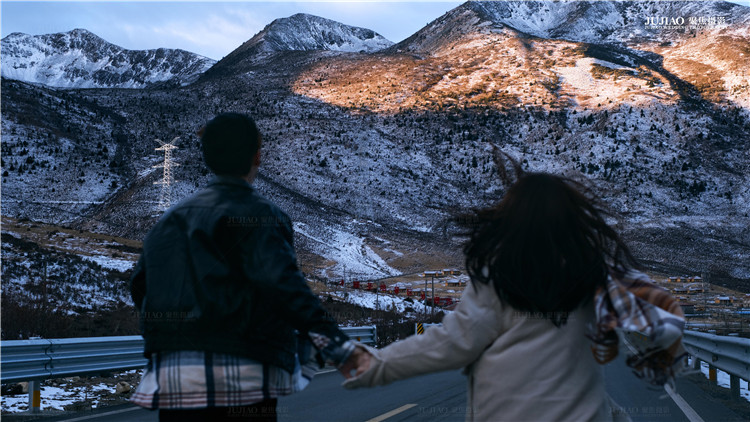 雪景婚纱照