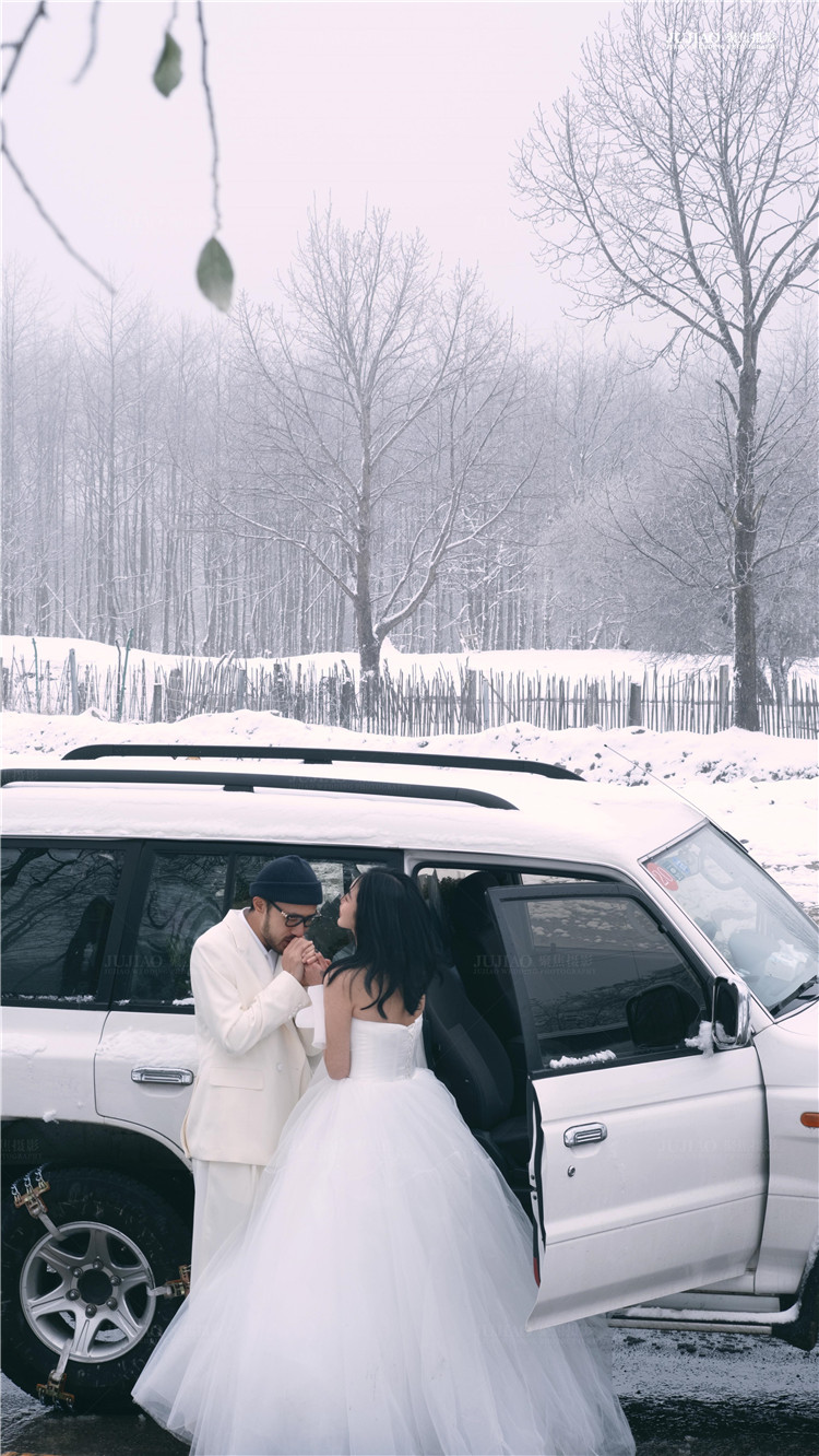 雪景婚纱照